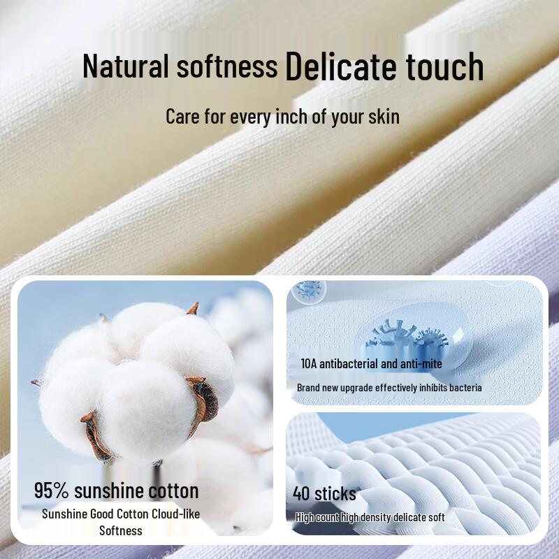 Langsha Women's Mid-Waist Antibacterial Cotton Briefs - 7 Pack