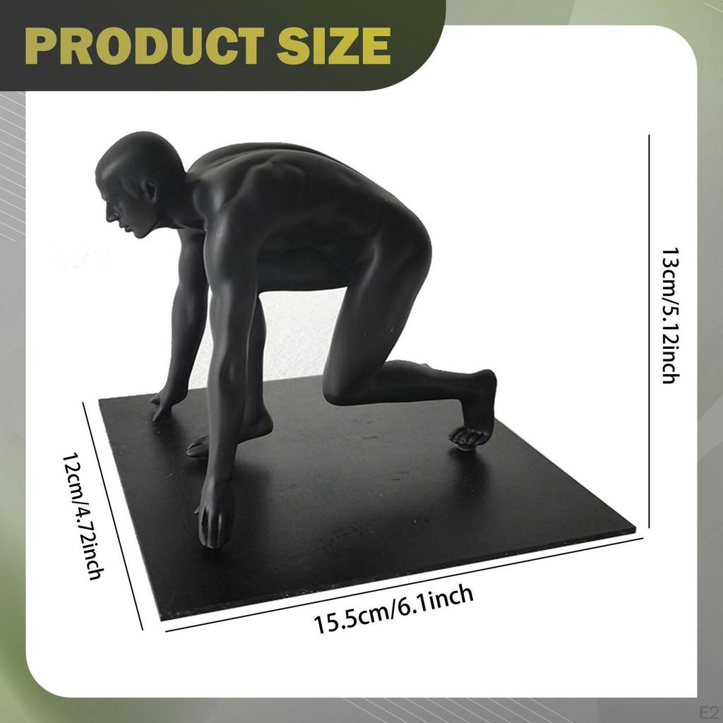Decorative Figurine Starting Line Figure Sculpture Minimalist Collection Tabletop Ornament for