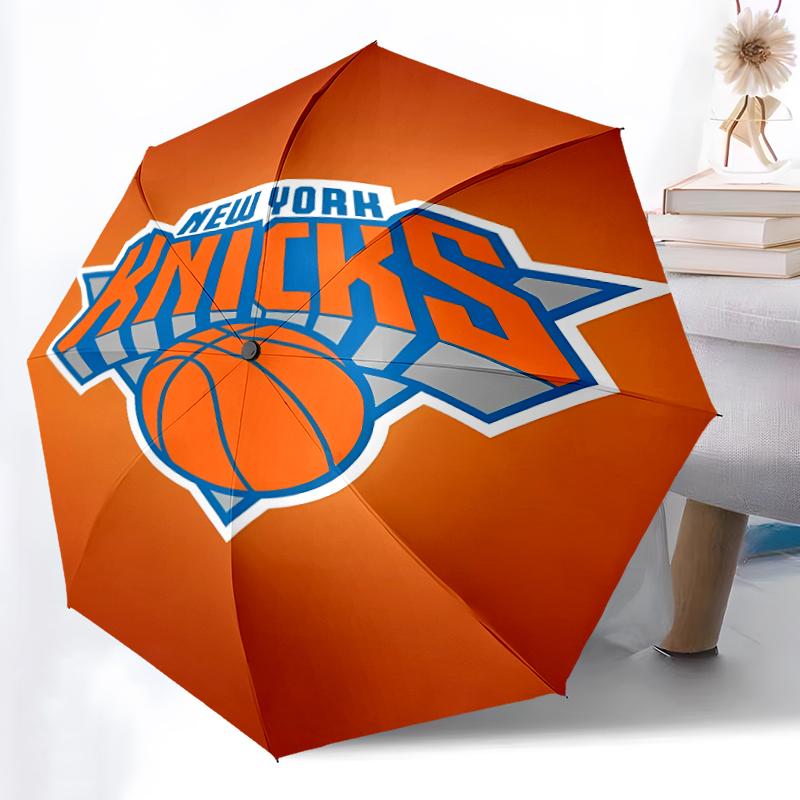 Printed Knicks logo Folding Umbrella,Outdoor,Leisure,And Travel Umbrella,Durable Umbrella Fabric,Birthday And Holiday Gift