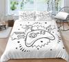 Game Printed Soft Duvet Cover Set Gamepad Video Game Controler Beding Set for Children Kids Tens Young Boys Bedrom Comfortable Quilt Cover featuring