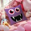 Cartoon Monster'S Eyes Cushion Cover Natural Linen Pillow Case Double-Sided Print Decorative Sofa Pillowcase Home Decor Gift