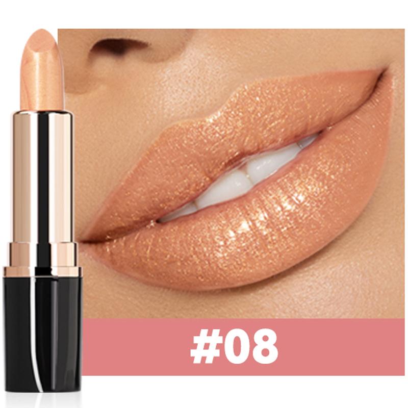 12 Kleuren Zeemeermin Lippenstift Glanzend En Parelmoer Langhoudend Hydraterend Hoge Glans Metallic Charmante Lipgloss Make-up
