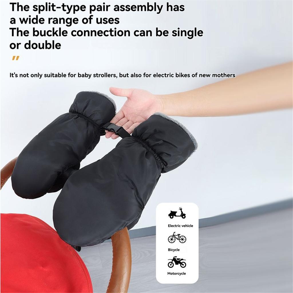 2025+ Baby Carriage Pushchair Warm Hand Cover Wind Waterproof Cart Muff Glove for Baby Strollers, Carts and Bicycle