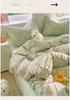 Small Fresh Full Cotton Double layer Yarn Four piece Set 100% Cotton Student Dormitory Home Set Bed Sheet Kasai Cover