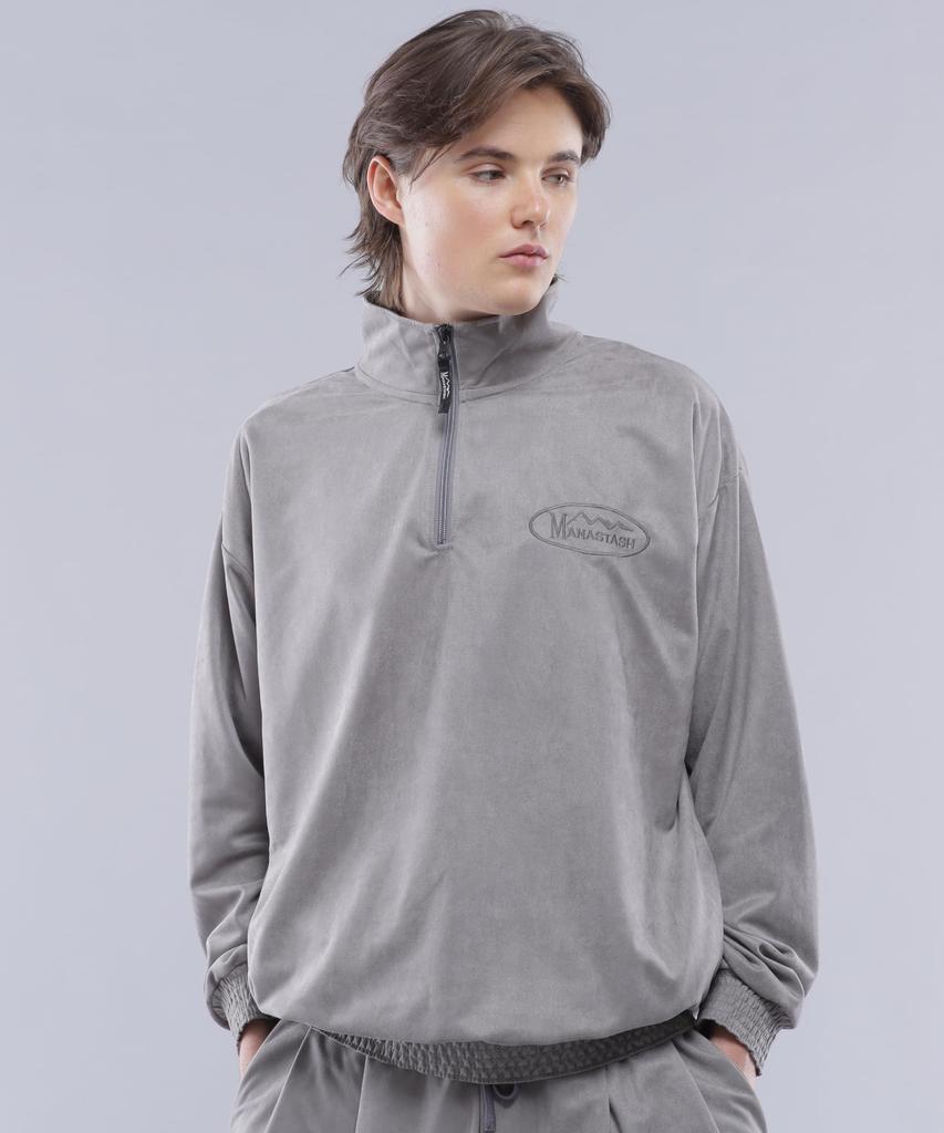 Manastash SPRING LODGE HALF ZIP SWEAT Men's XL 020 Gray 792-4130011