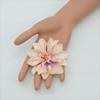 10 Stück Satin-Dahlie Seiden-Chrysantheme Dahlie Künstliche Blume Brosche Zubehör Haarschmuck