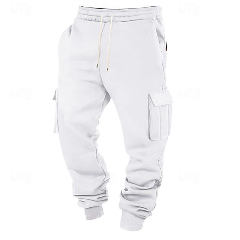 Spring and Autumn new European and American sports casual pants men's sports multi-pocket trousers