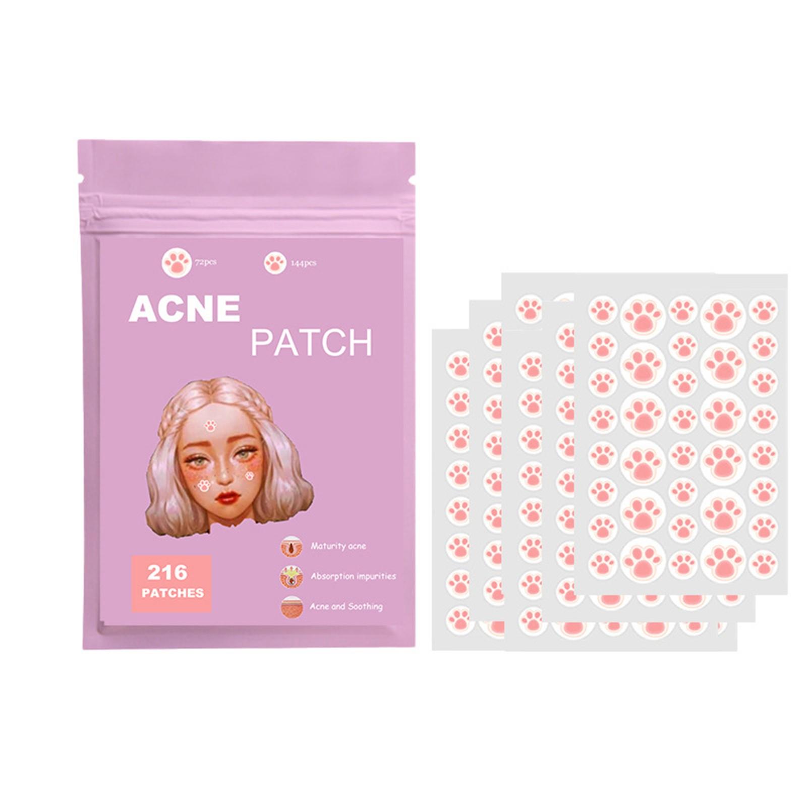 

Пластыри от прыщей большой емкости, симпатичные чехлы от прыщей от кошачьих царапин, гидроколлоидные пластыри от прыщей с гиалуроновой кислотой One Size