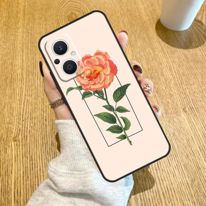 Aesthetics Flower Funda For OPPO Reno 7 8 Lite 14 F 13F 12F 11F 13 12 11 10 Pro OPPO Find X9 X8 X6 X5 Pro Case