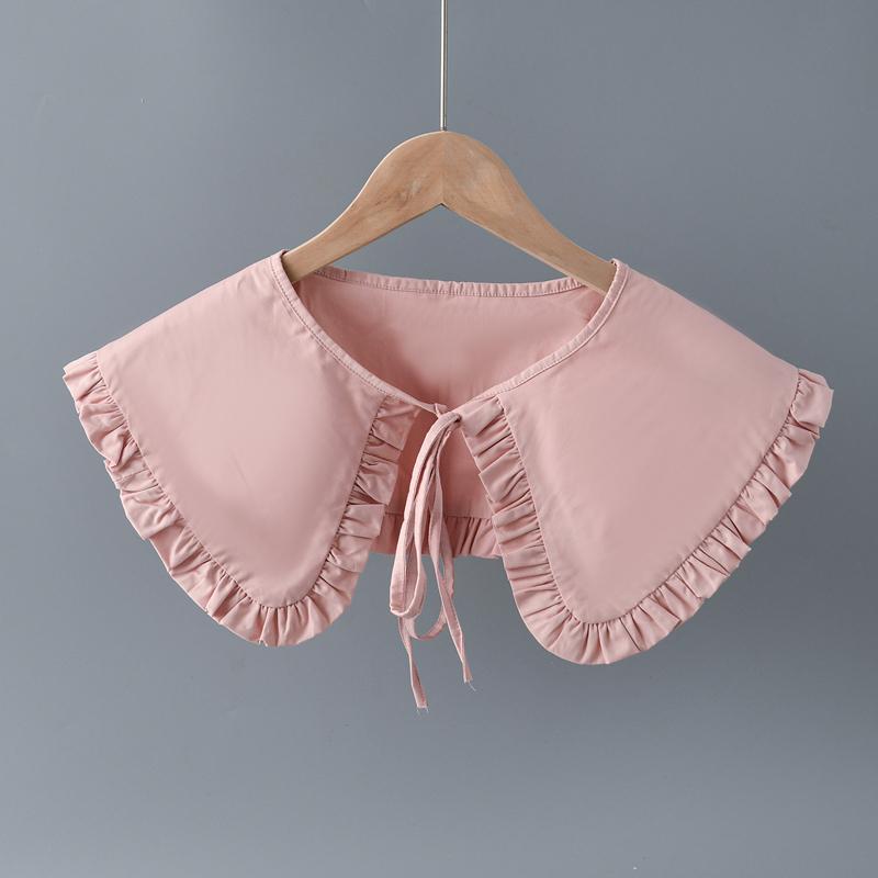 Sweet Lapel Shawl Doll Collar Shoulder Wrap Student Adjustable Ribbon Sweater Hoodie Fake Collar Ruffle Detachable Collar