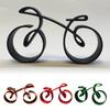 Tabletop Mini Bike Model Minimalist 3D Bicycle Ornament for Workspace Bedroom Home Shelf Decor