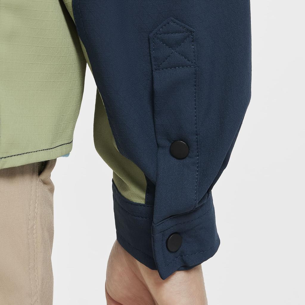 Nike ACG Devastation Trail Jacket UV Protection Dry Comfortable Kids Jacket Navy Olive-Green Black FN9220-478