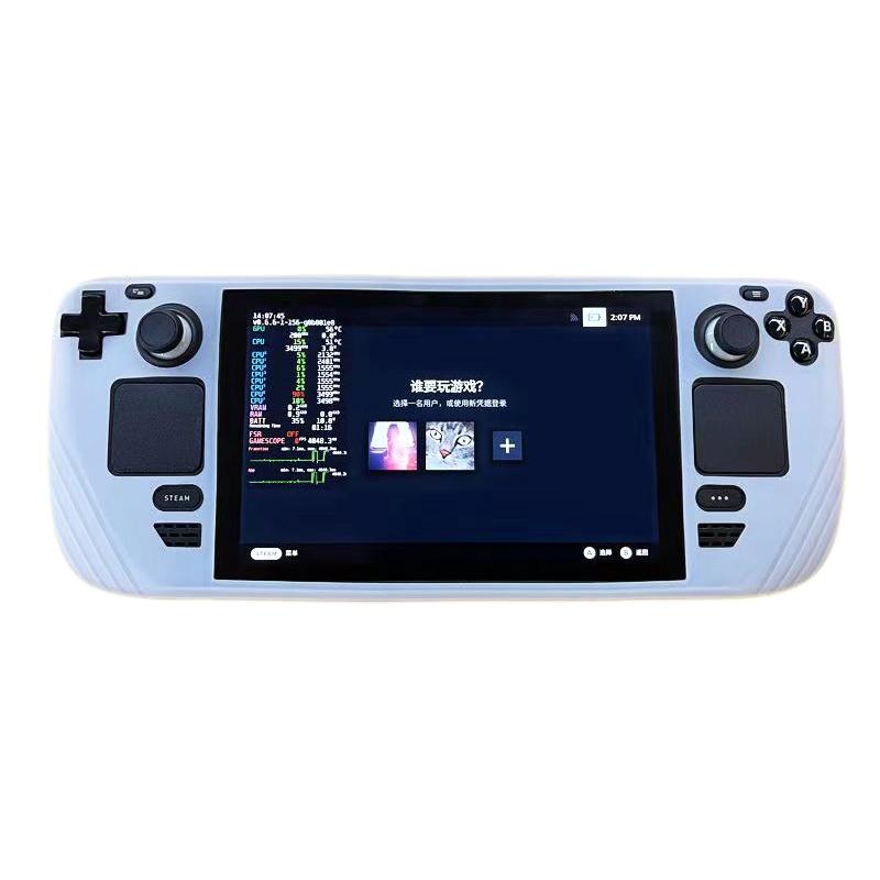 Soft Silicone Case For Steam Deck Game Console Handheld All-Inclusive Anti-Slip Silicone Protective Cover Accessories Silicone Case Shell