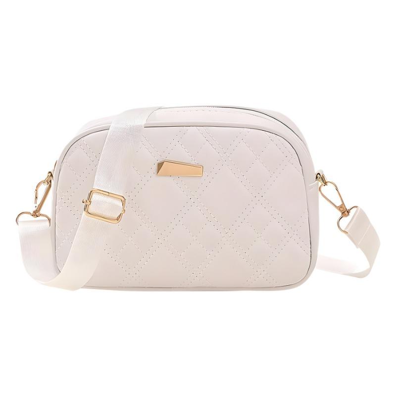 Trendy small bag, new fashion diamond women's bag, women's small square bag, shoulder messenger bag, simple mobile phone bag.