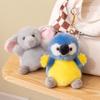 13cm Cute Bean Bag Animal Series Plush Toy Chicken Elephant Duck Parrot Frog Plush Doll Super Kawaii Plush Pendant Keychain