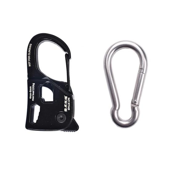 Aluminum Alloy Tent Rope Tensioner Rustproof Strong Load-bearing Lightweight Portable Tent Cord Adjuster