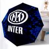 Printed FC Inter Milan logoPrinted Folding Umbrella,Outdoor,Leisure,And Travel Umbrella,Durable Umbrella Fabric,Birthday And Holiday Gift