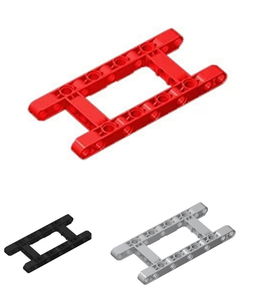 Non-Toxic 10Pcs 64178 Moc Technical Parts Diy Accessory Building Blocks Liftarm Modified Frame Thick Hole 5X11 5X7 Open Center Beam