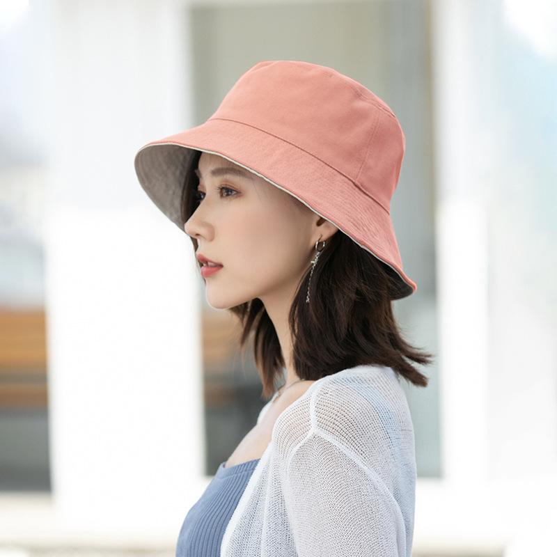 Double-sided Bucket Hat Internet Celebrity Trendy Versatile Sunshade Sun Protection Sun Hat Summer Hat