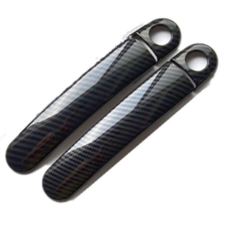 Car Door Handle Cover Plastic Imitation Carbon Fiber Trim for SEAT Leon 1M MK1 1P MK2 Cupra FR Accessories Styling Stickers