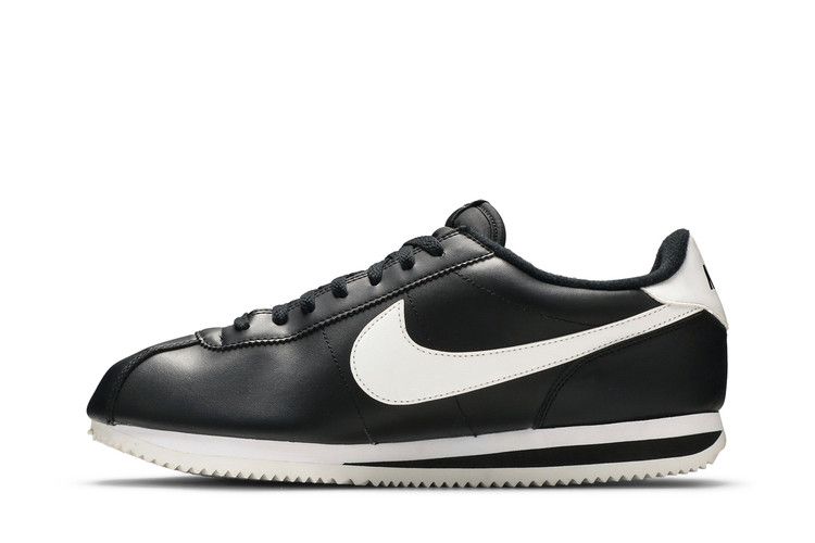 Men's Sneakers Nike Cortez Basic Black White Black/White-Metallic Silver