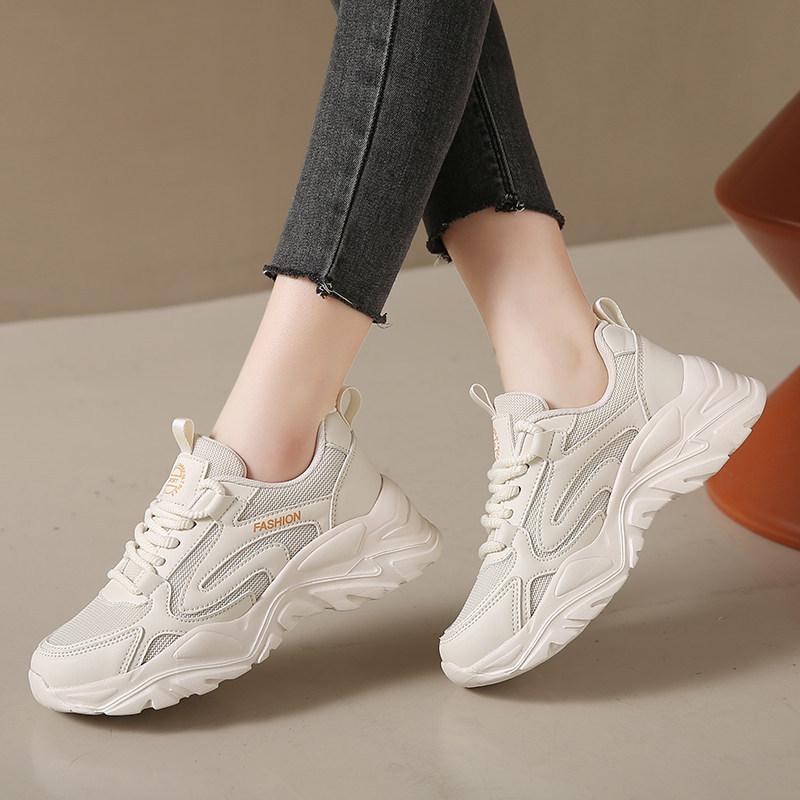 Mesh breathable sneakers new autumn shoes soft-soled casual shoes lightweight large size shoes 35