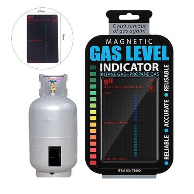 Magnetic Gas Cylinder Tool Gas Tank Level Indicator Propane Butane LPG Fuel Gauge Caravan Bottle Butane Temperature Meter