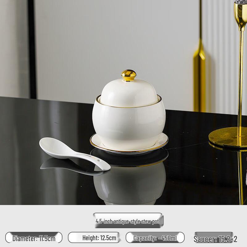 Ceramic Double Boiler Stew Pot