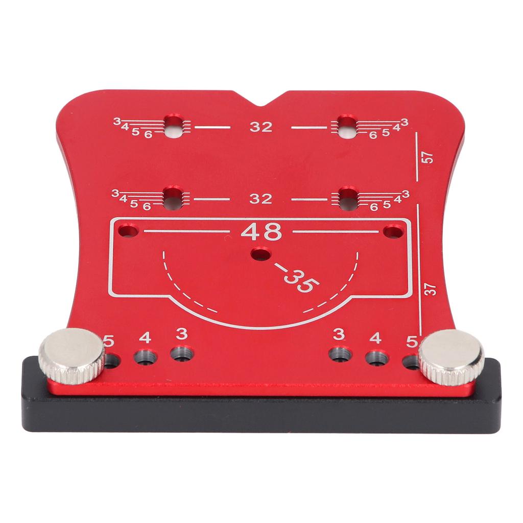 35mm Hinge Punch Locator Hinge Boring Jig 4 Hole Spacing Adjustable Margin Marker Positioning Plate Hinge Drilling Jig