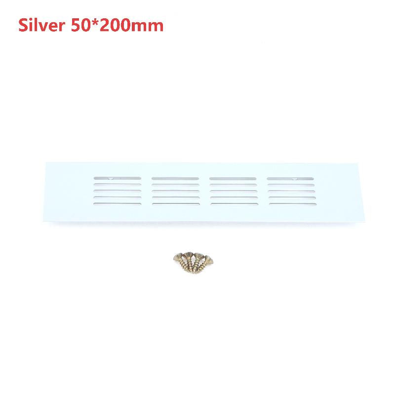 Aluminum Alloy Ventilation Grilles Rectangular Air Vent Cover Heat Dissipation Vent Panel For Wardrobe Cabinet Furniture Door