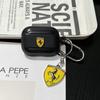 Kabellose Bluetooth-Kopfhörerhülle Air pods 1/2/3/4/5 Pro2 Weiche Hülle & Metall-Emblem-Schlüsselanhänger für Ferrari 308 GT4 328 GTB GTS F355