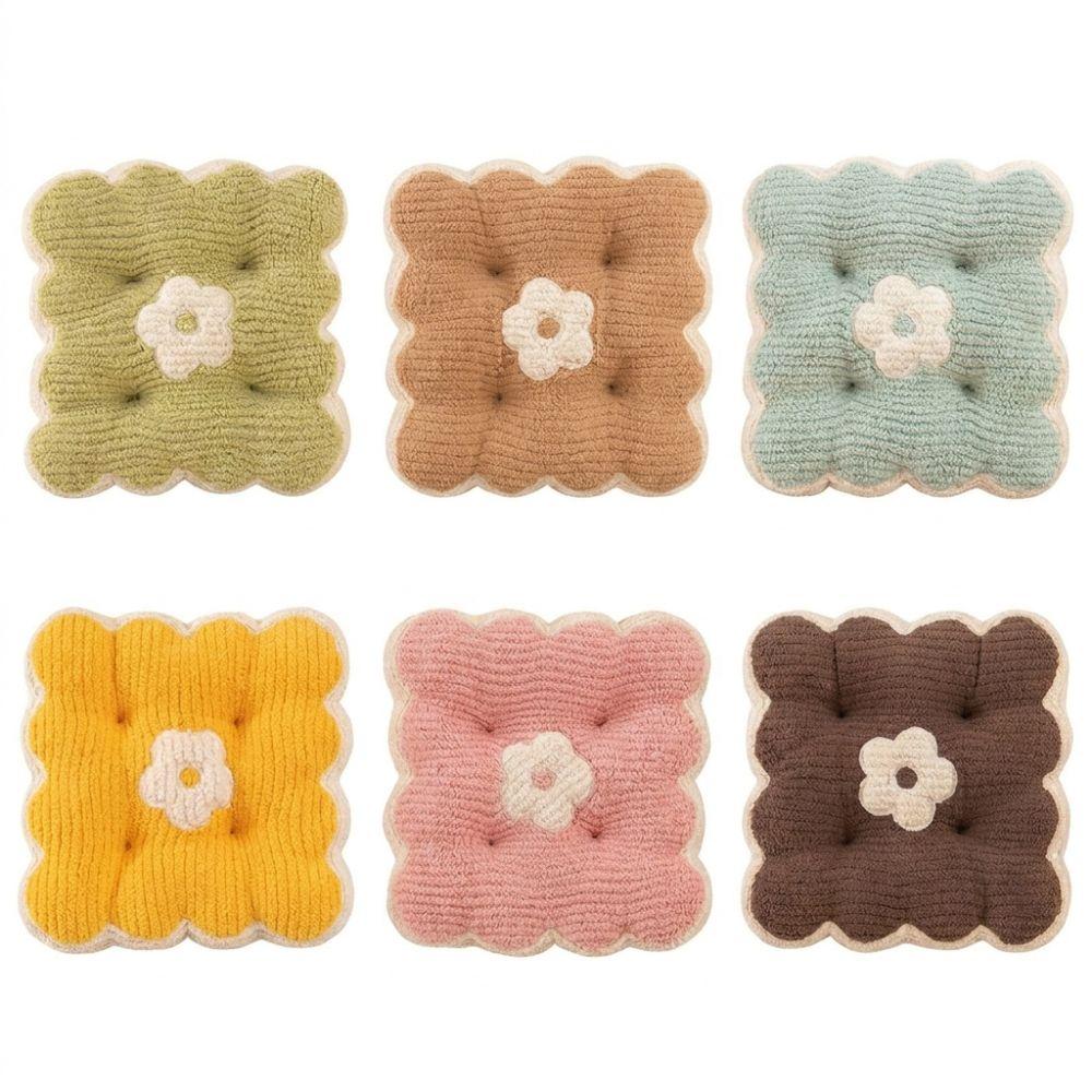 Soft Cotton Seat Cushion 40*40cm Chair Seat Cushion Square Office Chair Pad for Home Office Sofa