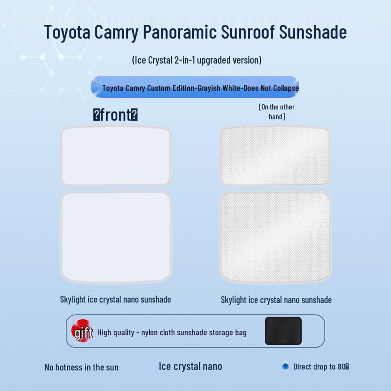 

2024 Toyota Camry Opaque Sunroof Sunshade: Heat Insulation & Privacy Protection 2024 Toyota Camry