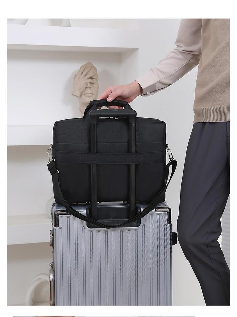 Men's Large Capacity Wear-Resistant Business Laptop Briefcase and Travel Handbag