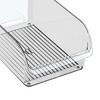 Refrigerator Storage Box, Large Opening Design Transparent Storage Bin, Food-Grade Crisper Box for Kitchen Cabinet Pantry Organization