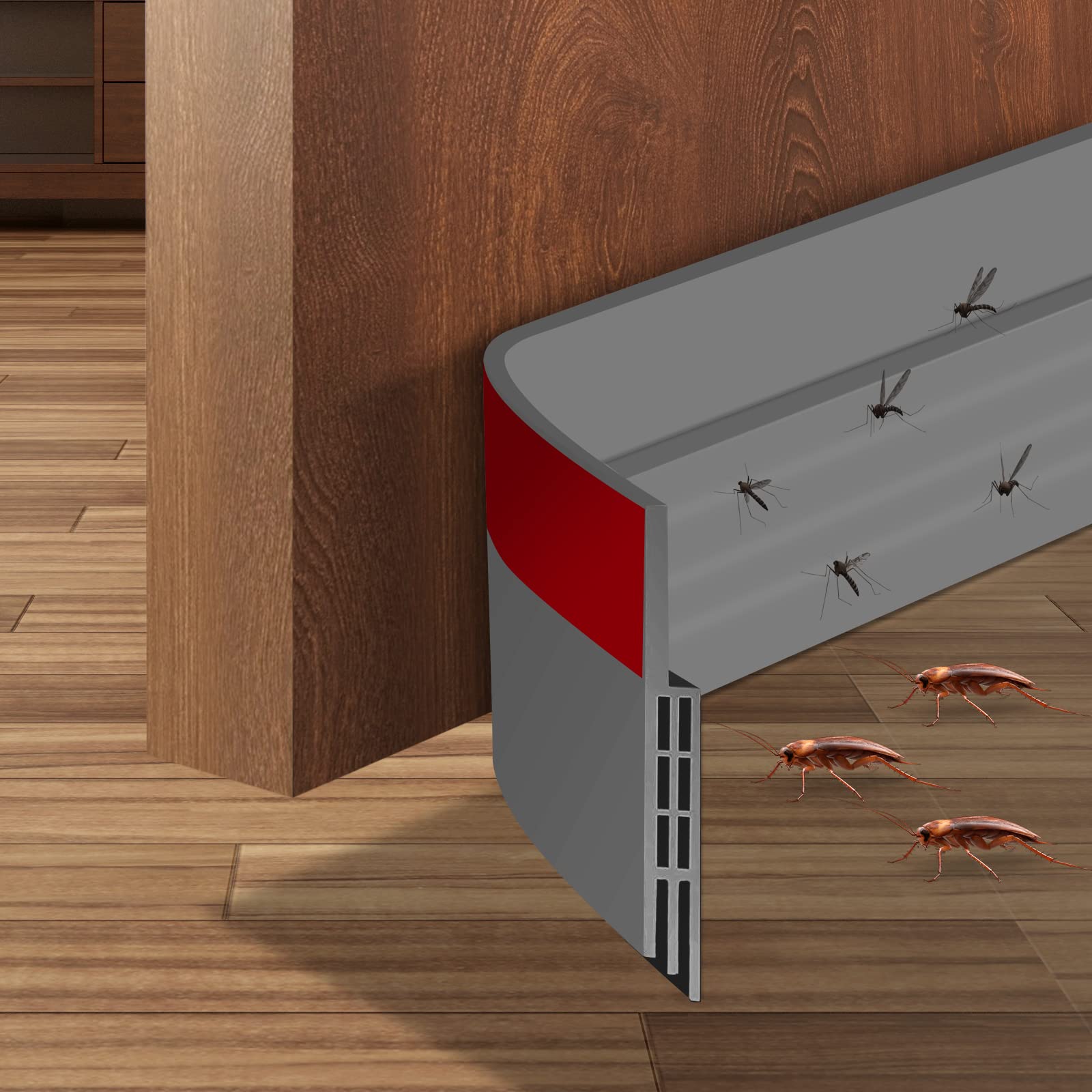 

Ограничители тяги двери для нижней части двери Регулируемый самоклеящийся Звукоизоляционный уплотнитель нижней части двери Уплотнитель под ограничителем тяги двери Антихолодный серый