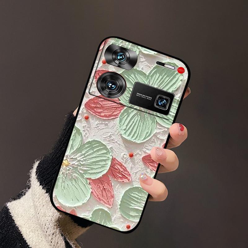 For nubia Z60 Ultra Cover Flower TPU Silicon Back Soft Case Funda For ZTE nubia Z60 Ultra Bumper Coque Z60Ultra Z 60 Ultra