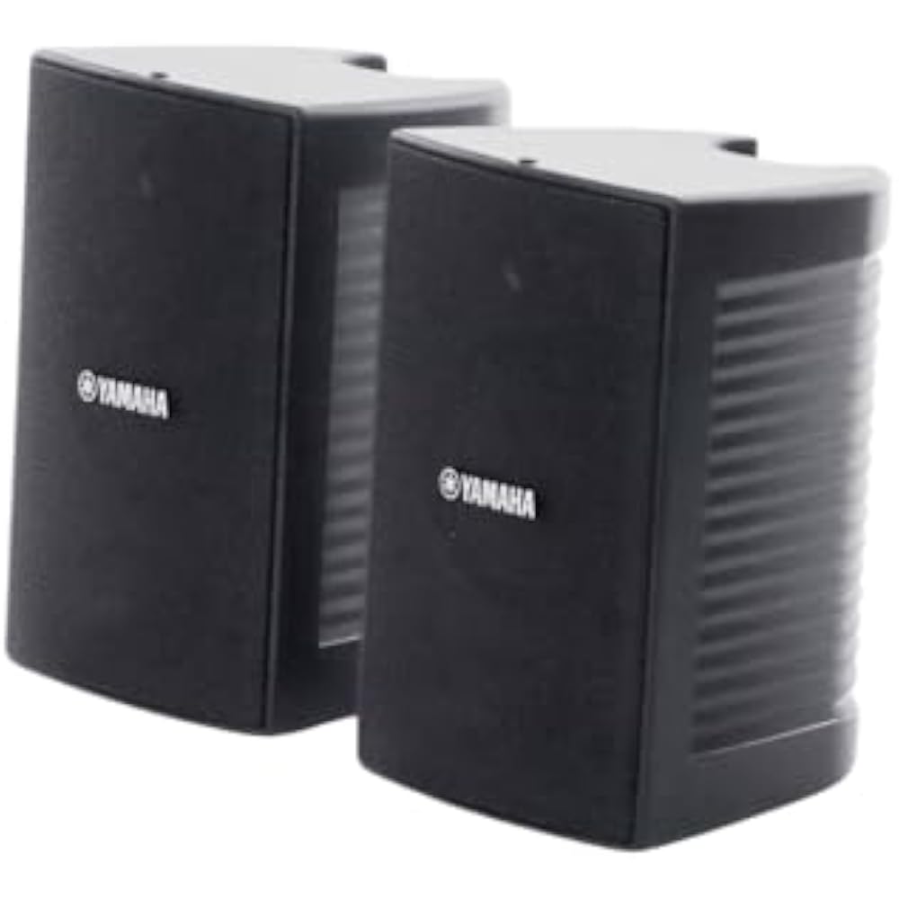 Yamaha YAMAHA All Weather Speaker with Mounting Bracket for Small Equipment, Compatible with High...