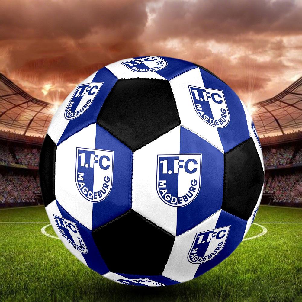 1 pz 1 FC Magdeburg Pallone da Calcio Taglia 5 Pallone da Calcetto Indoor alla Moda Colorato Gioco in Cortile - Ottimo Regalo per Appassionati di Sport HE1