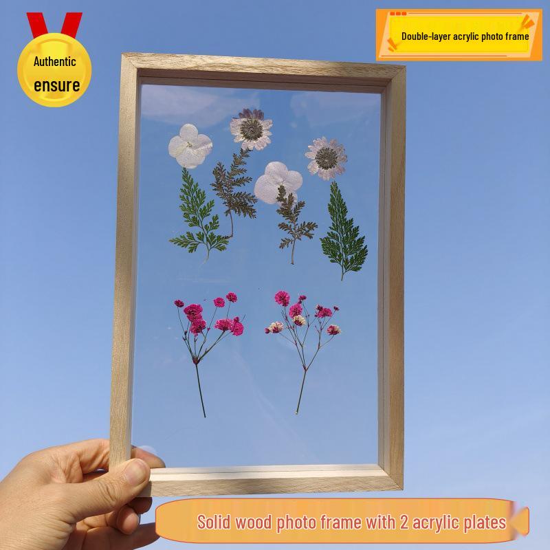 Handmade Solid Wood Clay Picture Frame for Creative Kindergarten DIY Projects