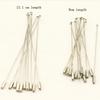 10pcs 60/90/120mm Brooch Needle Flat Head Rhodium Pins With Stopper Safety Pins For Jewelry Finding DIY Clothing Brooch Findings
