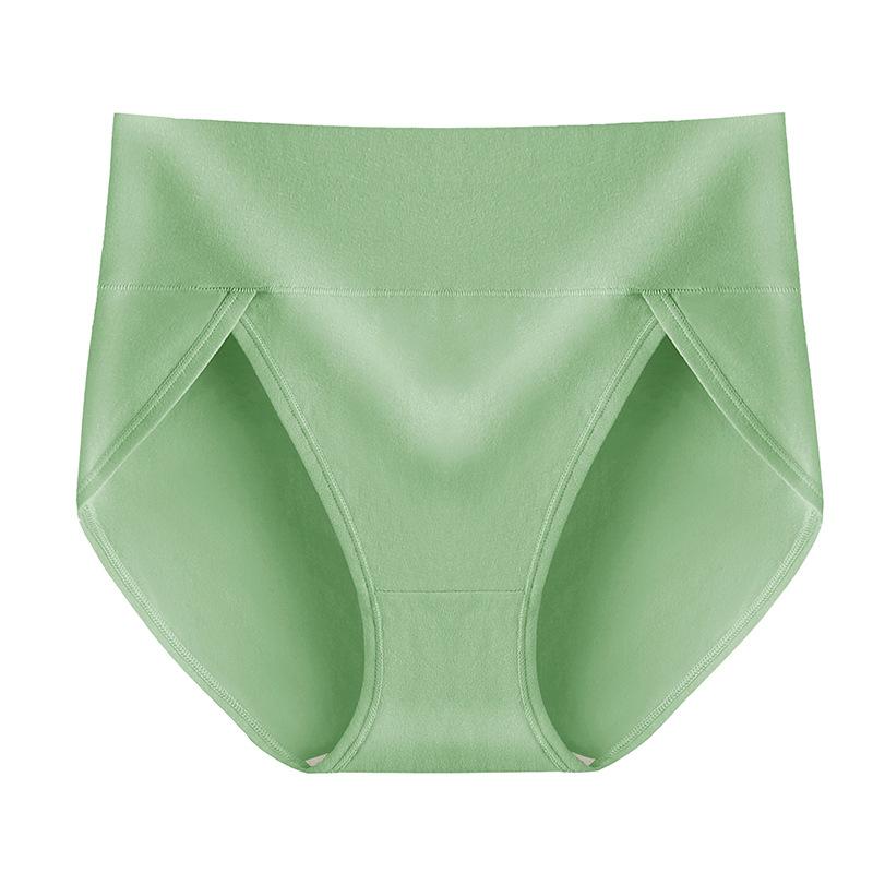 Big Size Female Spring and Autumn Cotton High Waist High Stretch Briefs