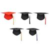 Absolventenhut mit Quaste, verstellbare Größe, leicht, matt, robust, für Abschlussfeiern und Partys