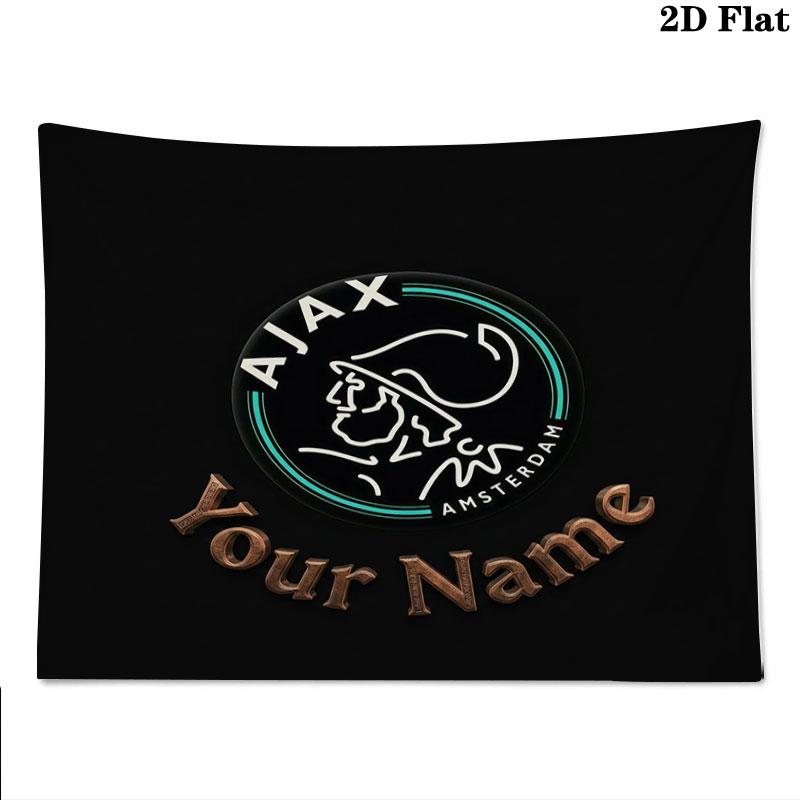 AFC Ajax Custom Name Wall Tapestry Aesthetic Wall Hanging Printed Fabric Blanket Decorative Tapestries for Bedroom Living Room Home Decor