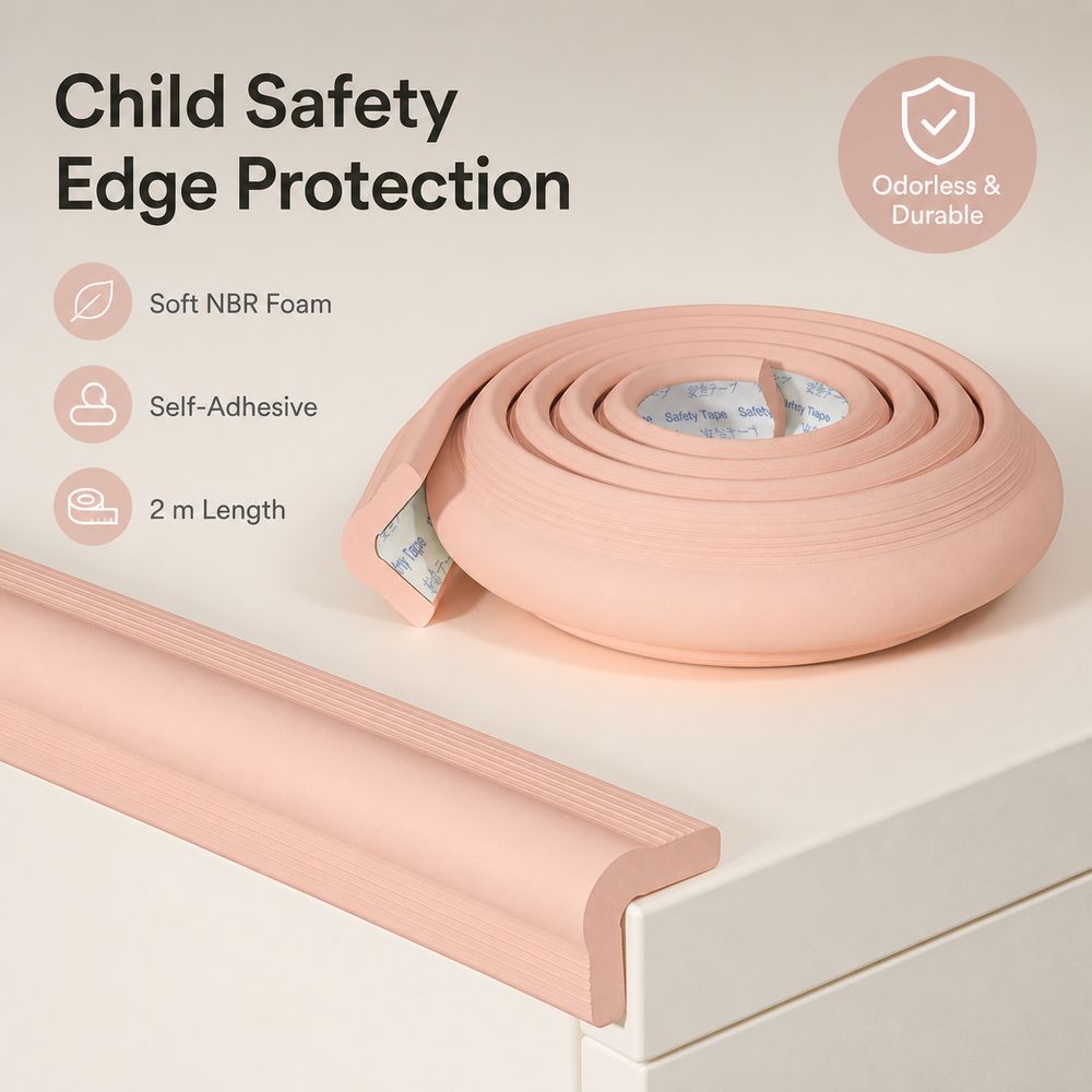 L Shaped Baby Safety Edge Guard Thickened Corner Protector Strip Table Edge Protector