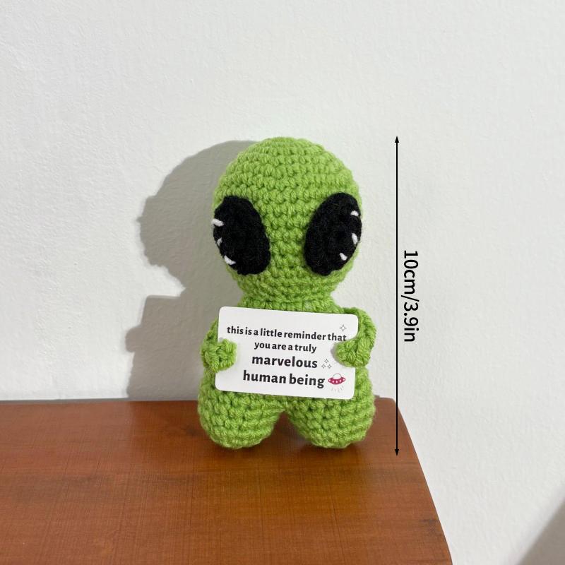 Crochet Ornament Desk Accessories Handmade Doll Birthday Party Decoration Party Gift Favors Hand Knitted Ornament