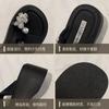 Small height-increasing cool slippers for women's summer wear, new models with skirts, beautiful sets of toe rhinestone platform sandals