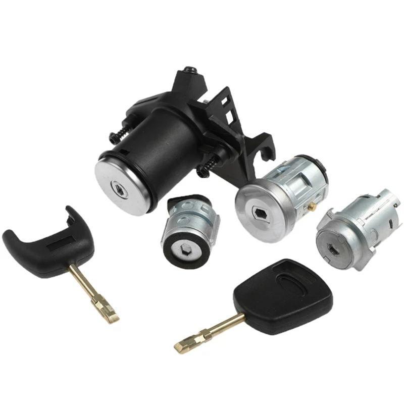 Car Ignition Key Switch Cylinder Lock 1479660 With Replacement Keys For Ford Fiesta Mk5 Fusion(Cbk) 2003- 2S61a22050bm Lhd