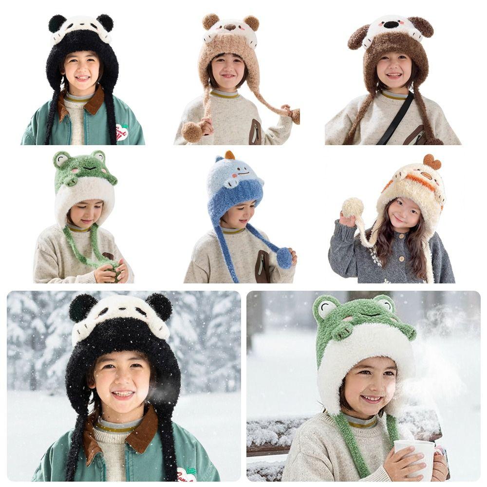 Thermal Kids Hat Cold Proof Warm Hat Fashion Ear Protection Hat Autumn Winter