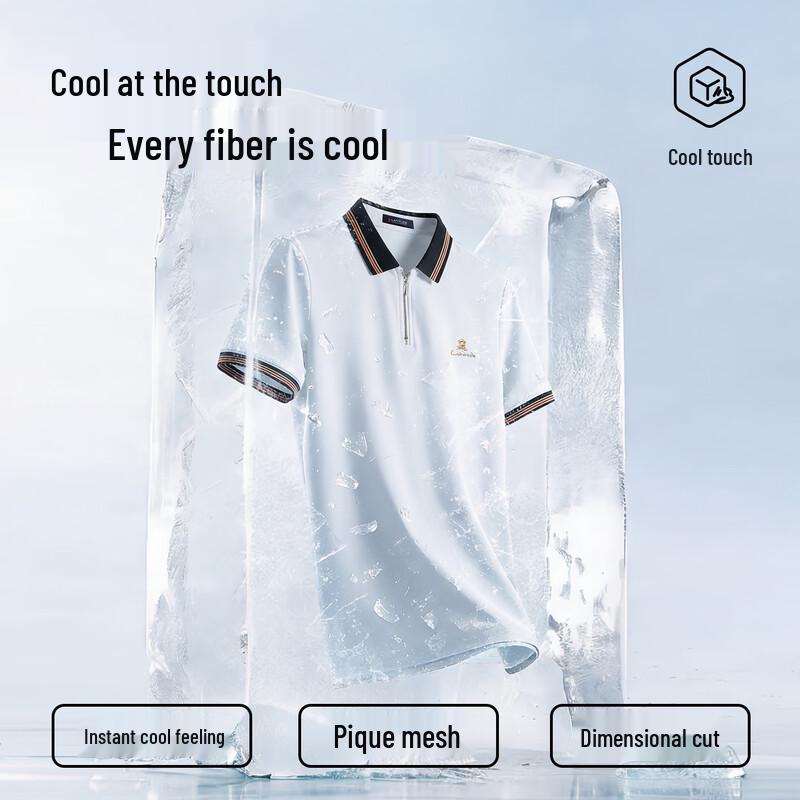 MONTAGUT Men's Summer Short-Sleeve Polo Shirt
